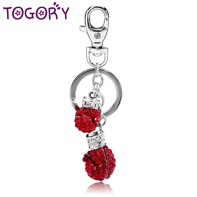 

TOGORY, Прямая поставка, боксерские перчатки, держатель, большая красная сумка, подвеска для автомобильных брелоков
