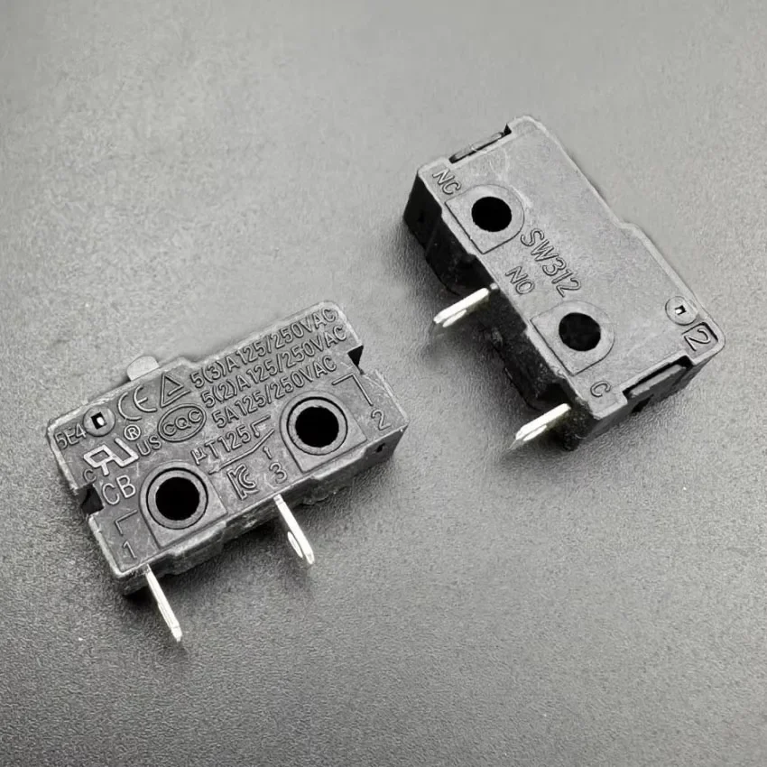 

Микропереключатель SW312, 5 А, 125/250 В переменного тока, T125, обнаружение ограничения хода, сброс, 2-контактный длинный контакт, нормально открытый