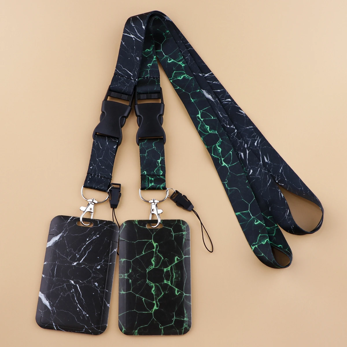 Шнурок для телефона с черным мраморным принтом спортивный ремешок шеи сотового