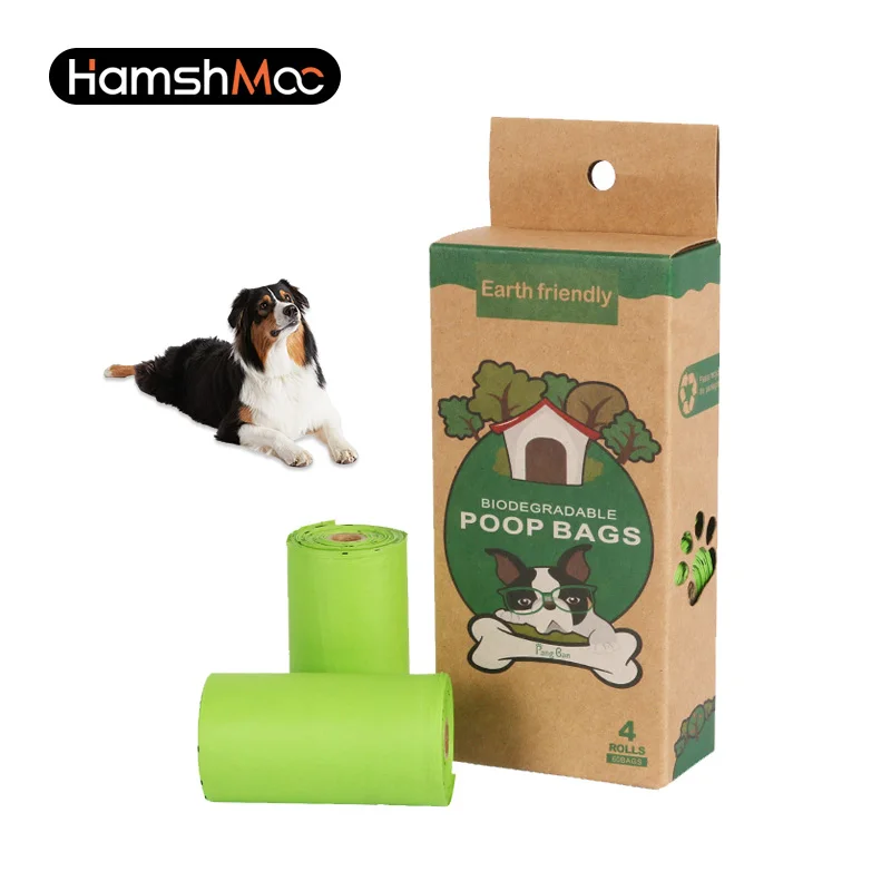 

HamshMoc Degradable Pet Poop Bag Thickened Leak Proof Cat Dog Excrement Bag Portable Environmental Outdoor Travel Garbage Bags