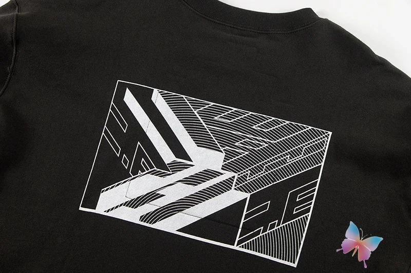 Повседневный уличный Свитшот 24ss CE топы с геометрическим принтом круглым вырезом