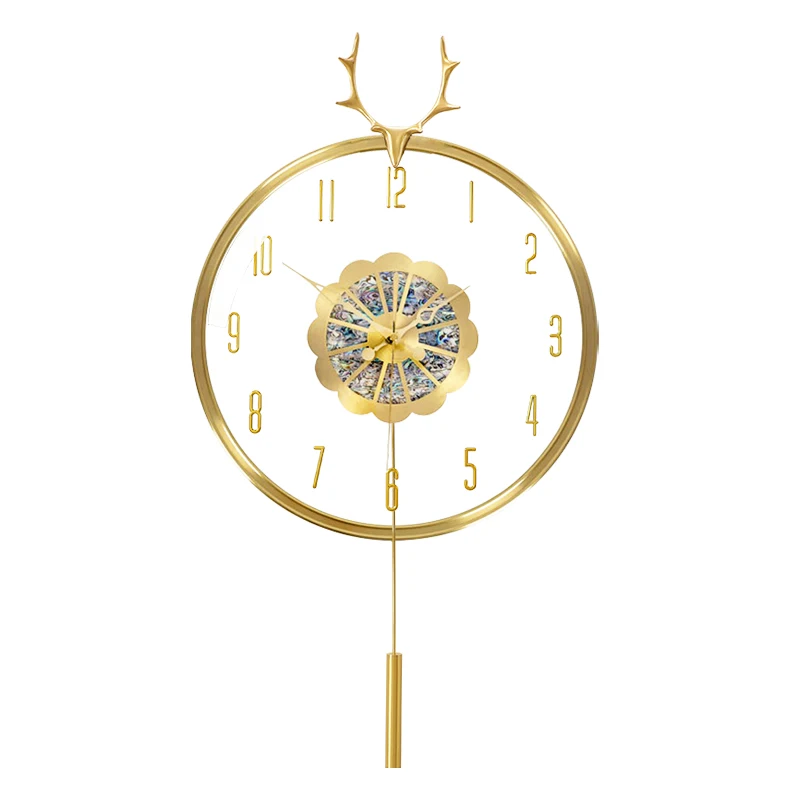 

Amazon Explosive Light Luxury Modern Simple Hotel Family Decoration Helios sun god apollo titan Wall Clock