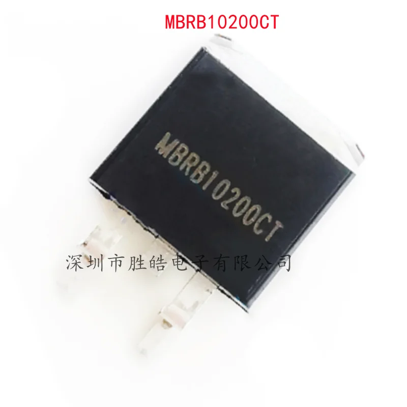 (10PCS)  NEW  MBRB10200CT   MBRB10200  B10200G   200V10A   Schottky Diode  TO-263  MBRB10200CT   Integrated Circuit