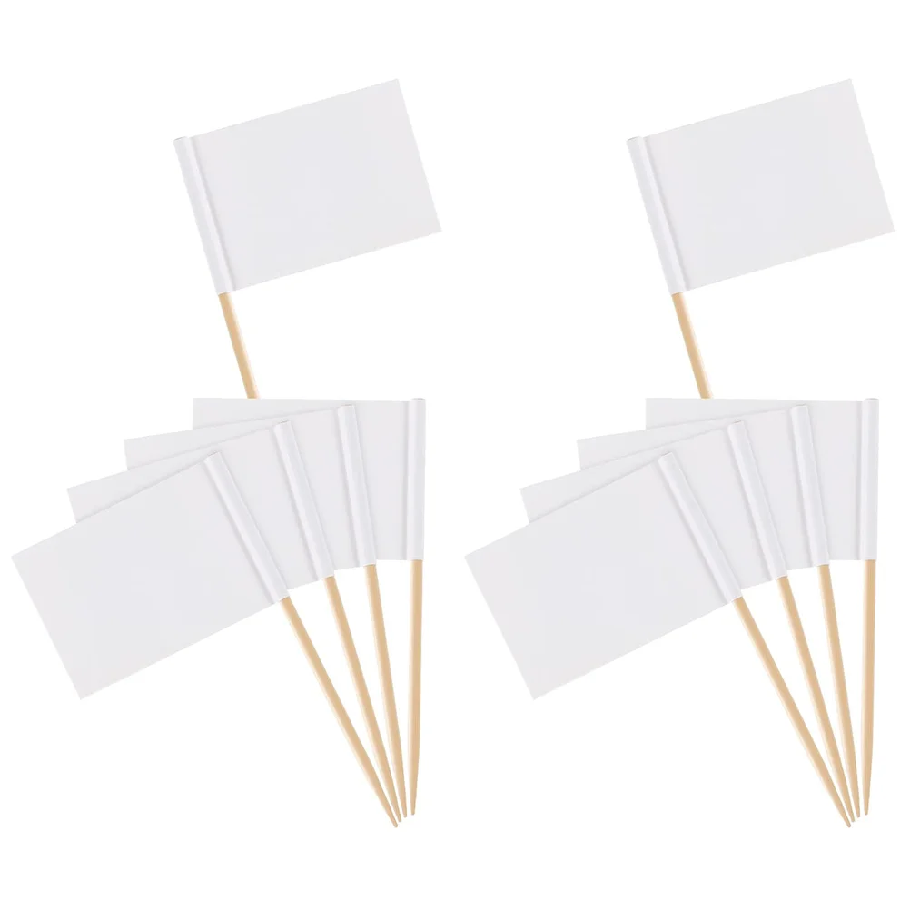

200Pcs Toothpick Flag Party Cupcake Picks Fruit Sticks Cupcakes Dessert Toppers