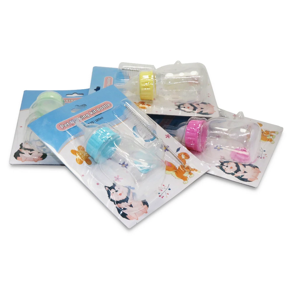 1 шт. силиконовая бутылочка для кормления питомцев 120 мл | Дом и сад