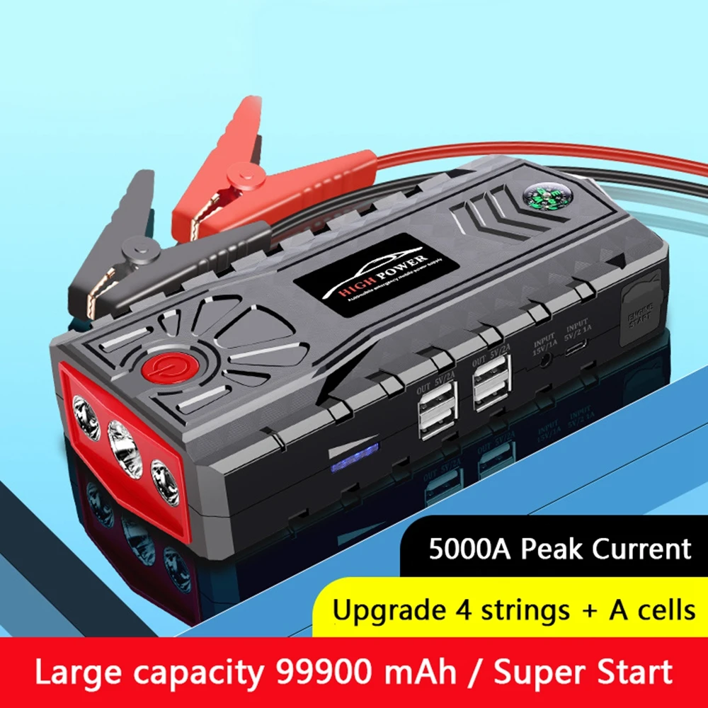 

Car Jump Starter Power Bank Portable Car Battery Booster Charger 12V Starting Device Petrol Diesel Car Starter Buster 99900mAh