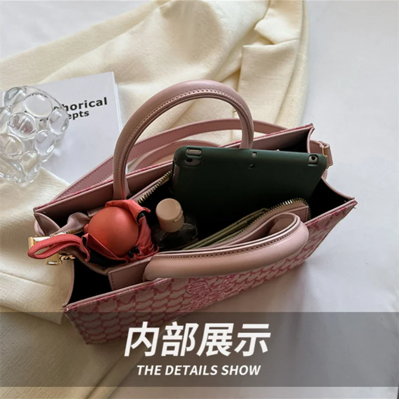 Women's Totes Bags Large Capacity Hand Bag Simple Commuting Shoulder Messenger Bolsa Mujer Mochila Fashion Letter Totes Handbags