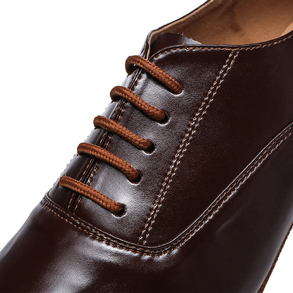 DKZSYIM New Latin Dance Shoes Men Adult Professional Salsa dance Shoes Genuine Leather Plus Size Low Heel Ballroom Tango Shoes