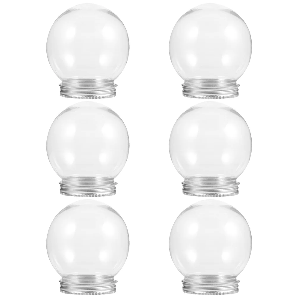 6 шт. прозрачный снежный шар прозрачная бутылка для снежков компактный