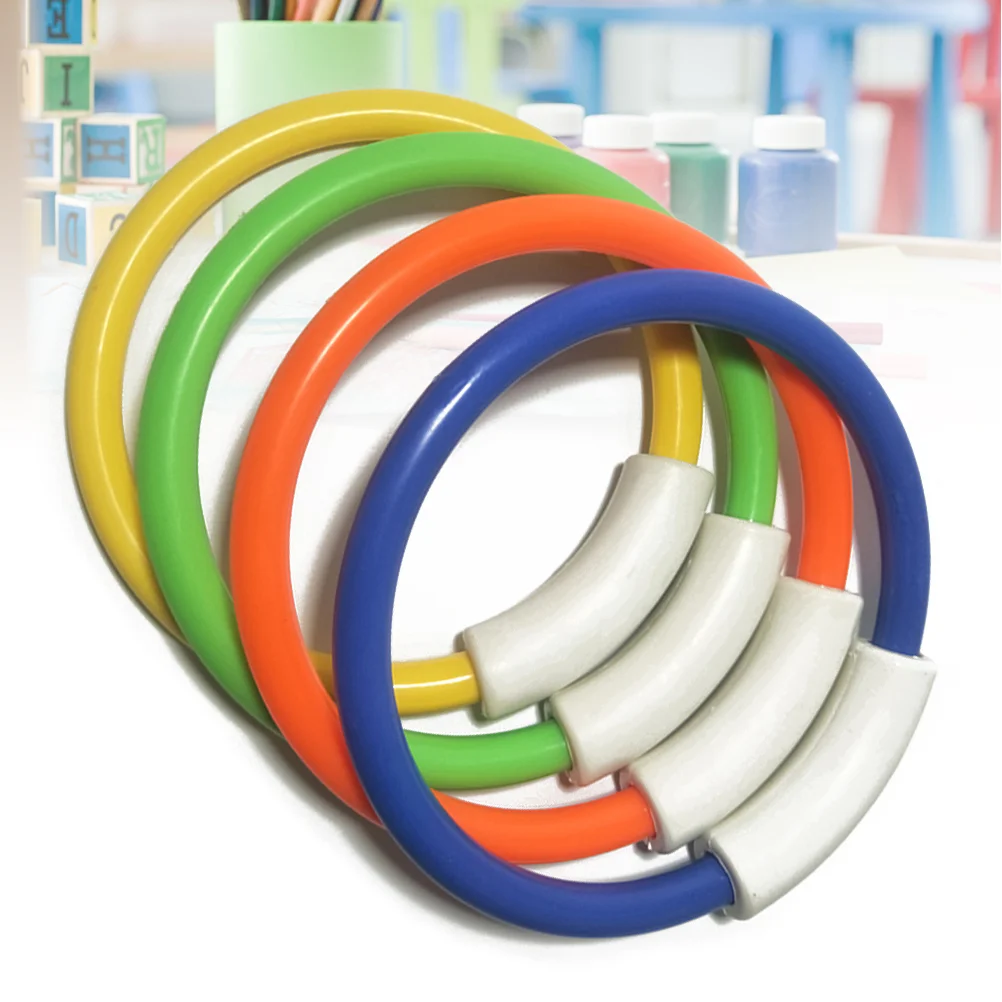 

4 Pcs Ring Kids Underwater Swimming Ring Swim Rings Swimming Pool Diving Rings Pool Kids Diving Toys Pool Diving Rings Child