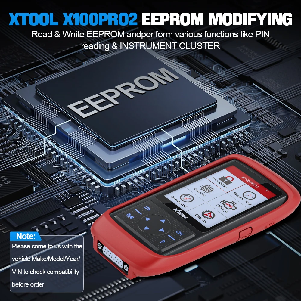 Считыватель кодов автомобиля XTOOL X100Pro2 сканер OBD2 с EEPROM ECU программатор ключей