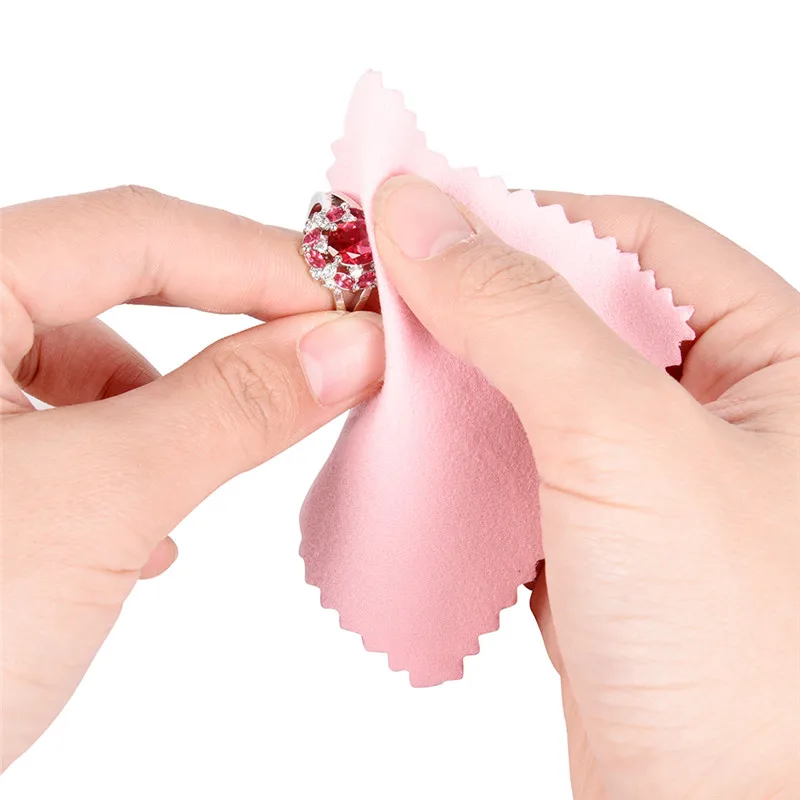 

50pcs Polish Polishing Cloth Silver Color Cleaning Polishing Cloth Soft Anti-Tarnish Tool New For Silver Gold Jewelry Tool