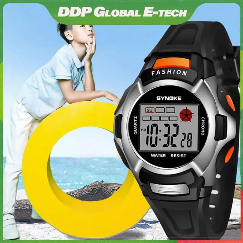 

Dial Life Waterproof Sport Alarm Clocks Watch Multi-function Childrens Electronic Watches Luminous Led Alarm Luminous Innovative