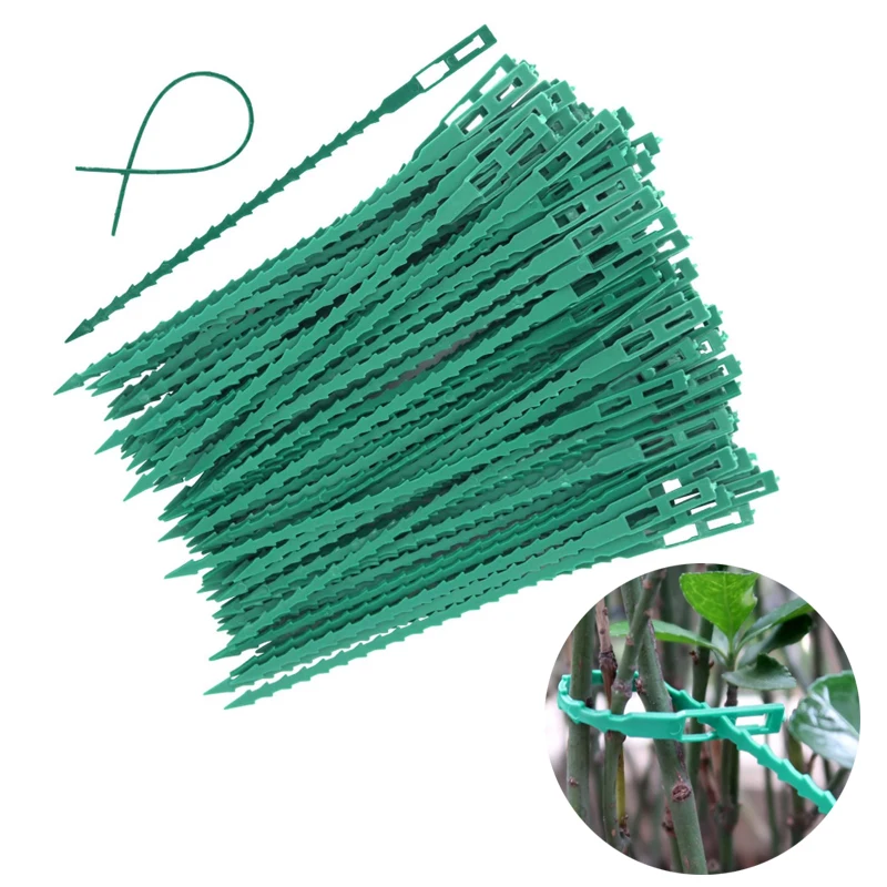 

200/100/50 шт., многоразовые застежки для растений