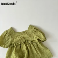 rinikinda baby girl clothes set cotton infant toddler girls topsshorts 2pcs spring autumn short sleeve clothing sets outfit