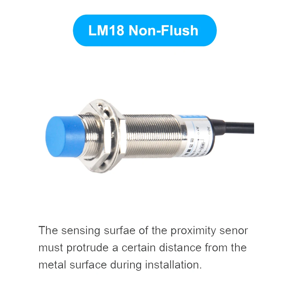 

LM18 Аналоговый индуктивный датчик приближения Sn: 5 мм/8 мм DC AC NPN PNP NO NC NO + NC датчик измерения расстояния переключатель приближения
