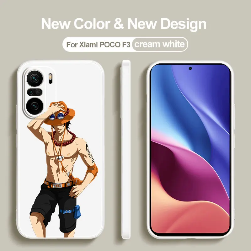 Portgas D. Ace One Piece Case For Xiaomi 12T 13 11 Lite NE 12X 12S 11T Pro 5G 11i Redmi 12C 11A A2 A1 Plus 10A 10C 9A 9T 9C