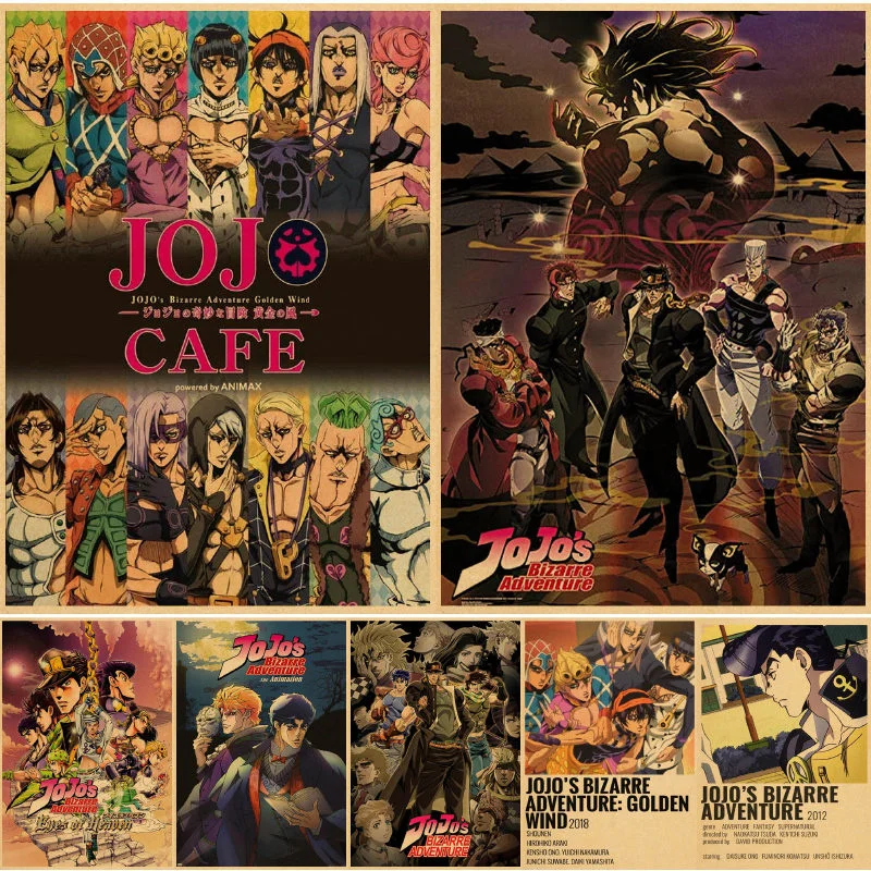 

Настенные плакаты Jojo с необычными приключениями, настенные плакаты с рисунком, настенные плакаты с рисунком для украшения дома