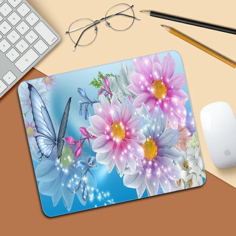 

mouse pad flowers Mausepad rose flower beauty HD computer accessories Chinese Style Mouse Pad office desks mousepad desk pad