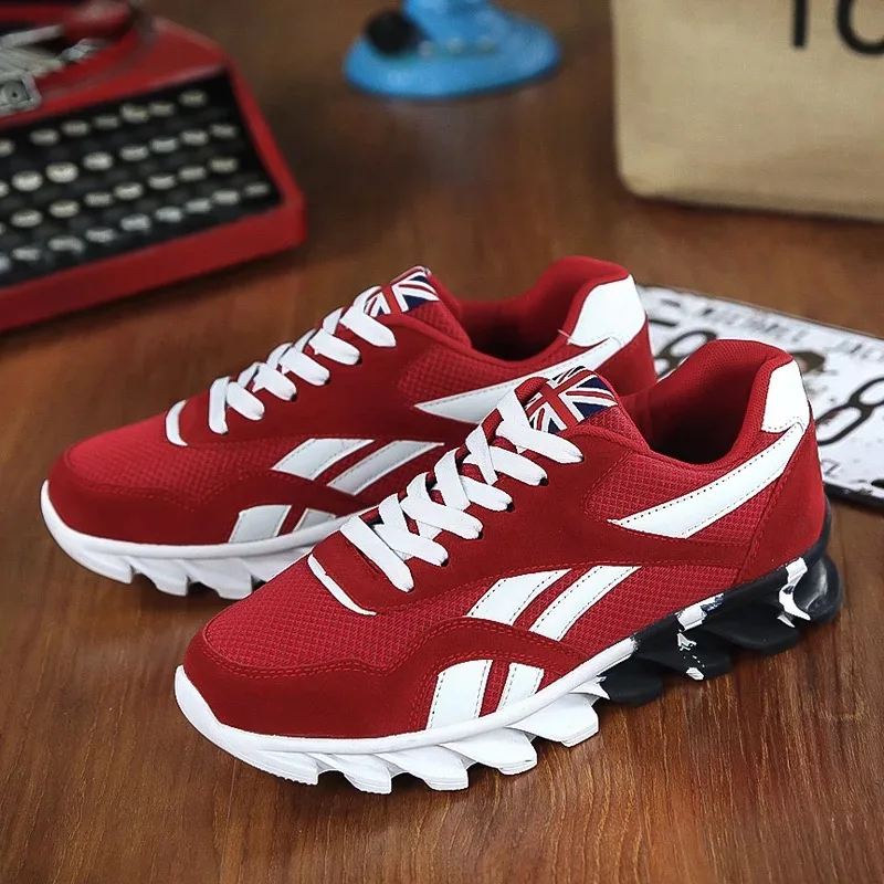 

2022 New Men's Shoes Mesh Breathable Running Shoes Casual Fashion Mesh Shoes Shock Absorption Wear-resistant Blade Sports Shoes