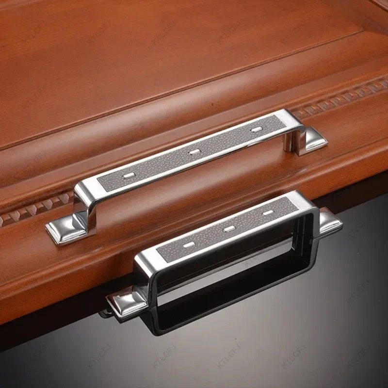 Европейские и американские кожаные дверные ручки для шкафа современные комоды