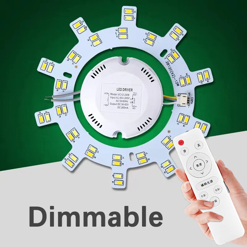 Светодиодный модуль 220 В потолочный светильник вентилятор Круглый кольцевой