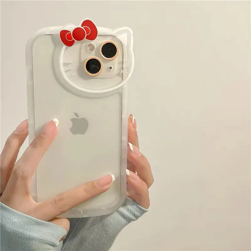 

Милый чехол для телефона Sanrio Hello Kittys, чехол для Iphone серии Iphone14/13/12/11/x, милый чехол для телефона, аниме, игрушки для девочек, Рождество