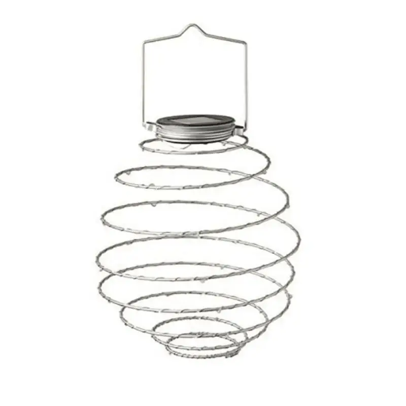 

Solar Spiral Lights Creative Iron Art Lanterns LED Hanging Decorative Lamp For Outdoor Garden Patio Porch Yard Outdoor Lighting