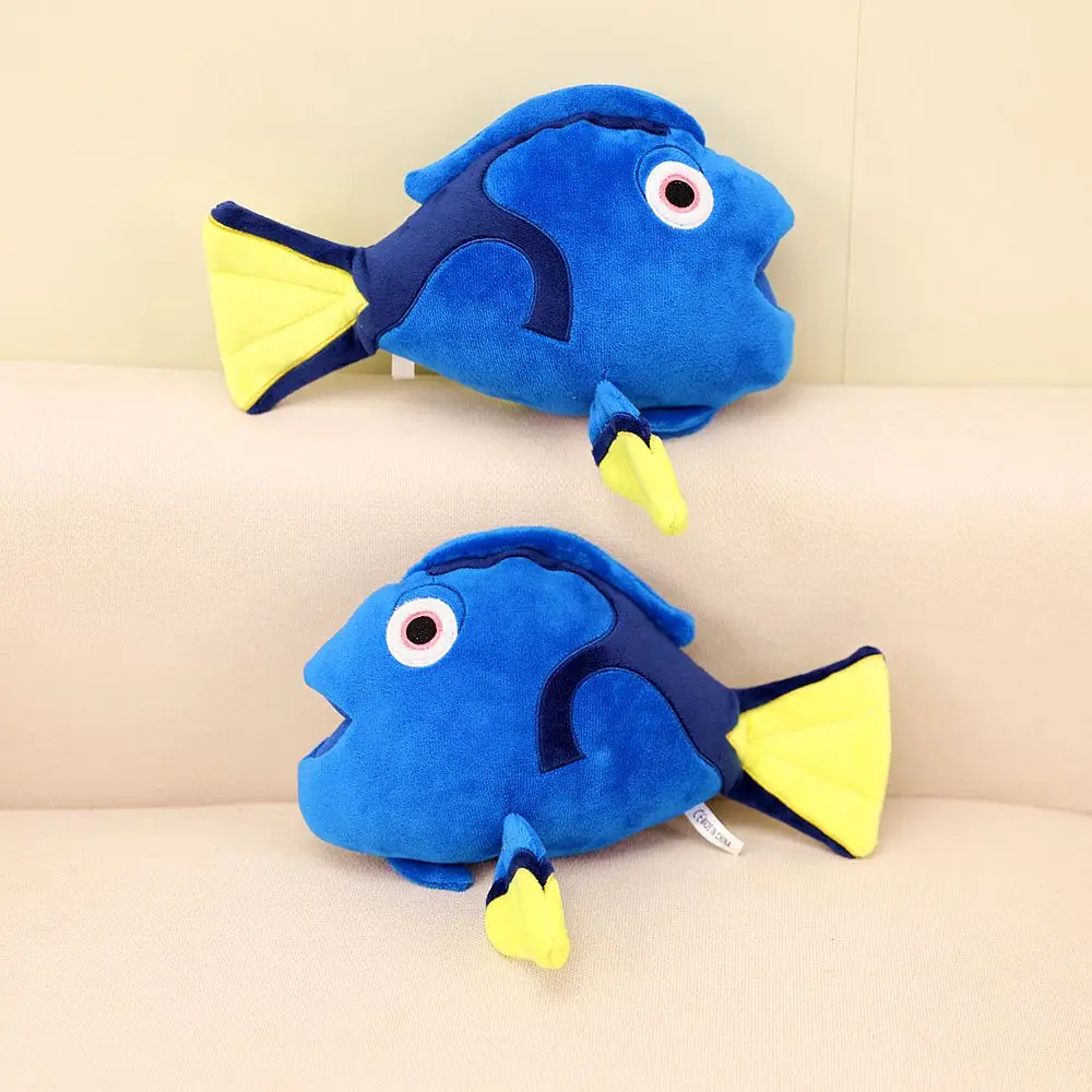 Фото Плюшевые игрушки Emperor Surgeonfish: высокоэластичные, коротковорсовые, с эффектом облачного прикосновения, круглыми глазами, упругие, с синей подкладкой, компаньоны, подарки для девочек №2
