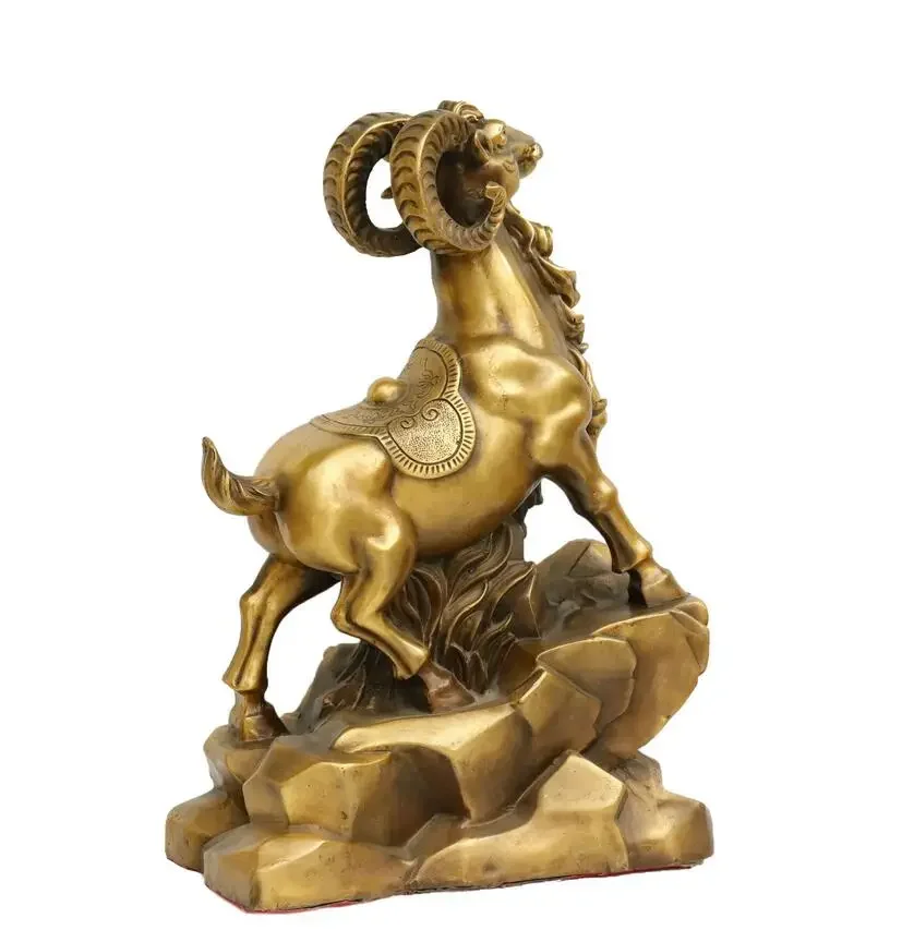 Украшения для багатства из чистой латуни привлекающие овечьи украшения хорошо