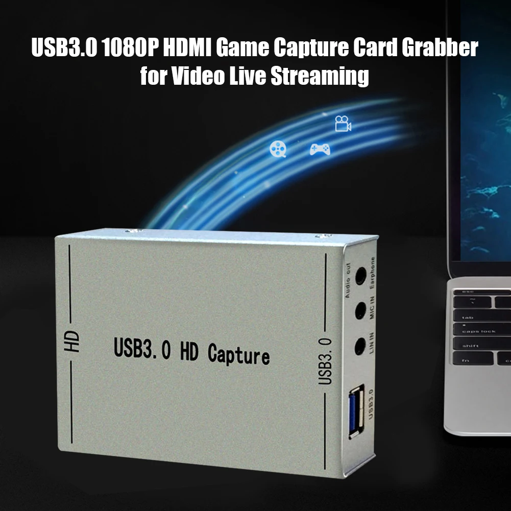 

USB 3.0 Grabber Record Box Game Live HDMI-compatible HD Video Capture Card Lightweight Game Playing Elements for PS4 Switch
