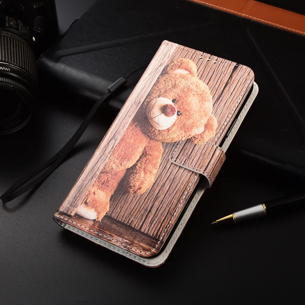 Мультяшный Чехол-бумажник из ТПУ для Samsung A3 A5 A6 A8 Plus 2016 2017 A7 A9 2018 J4 J6 A10 A20 E A30 S A31