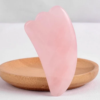 Face Beauty Product Rose Quartz Facial Massage Gua Sha Tool Skin Health Care Eye Natural Crystal Massager Lifting And Firming 1
