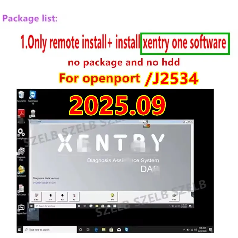 

Полное программное обеспечение xentry 2025.09 с инструментом для настройки чипа ЭБУ Openport 2.0 для диагностического программного обеспечения Benz, полный xentry 2025.09