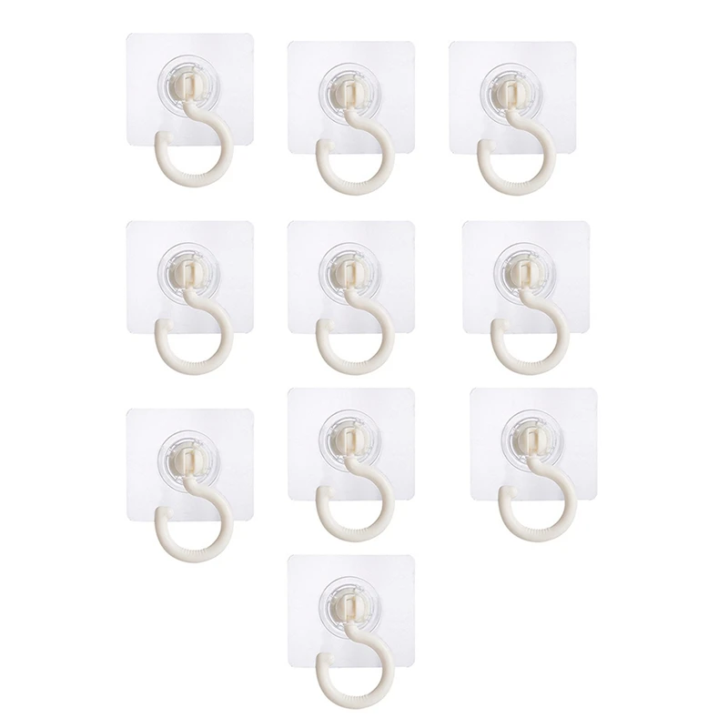 

HOT SALE Adhesive Ceiling Hooks, Under Cabinet Hooks For Hanging Sticky Ceiling Hooks, For Kitchen Bedroom Wall Hooks Holder