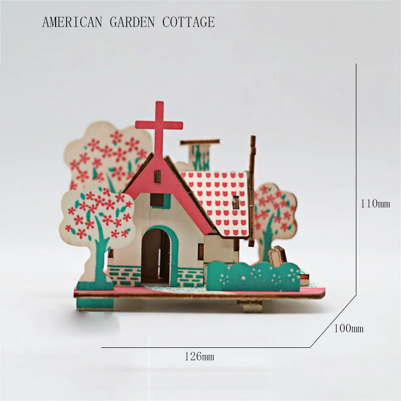 

Christmas Three-dimensional Wooden Jigsaw Models For Children Jigsaw Toys For Boys And Girls