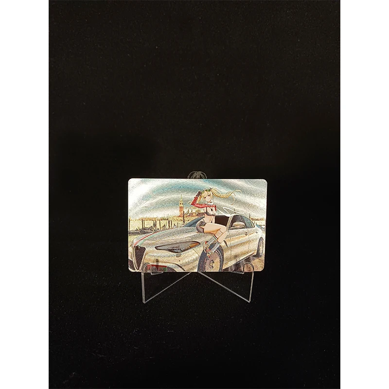 Zero Two Diy самодельная карта Kitagawa Марин аниме персонажи Бронзирующая игра коллекция