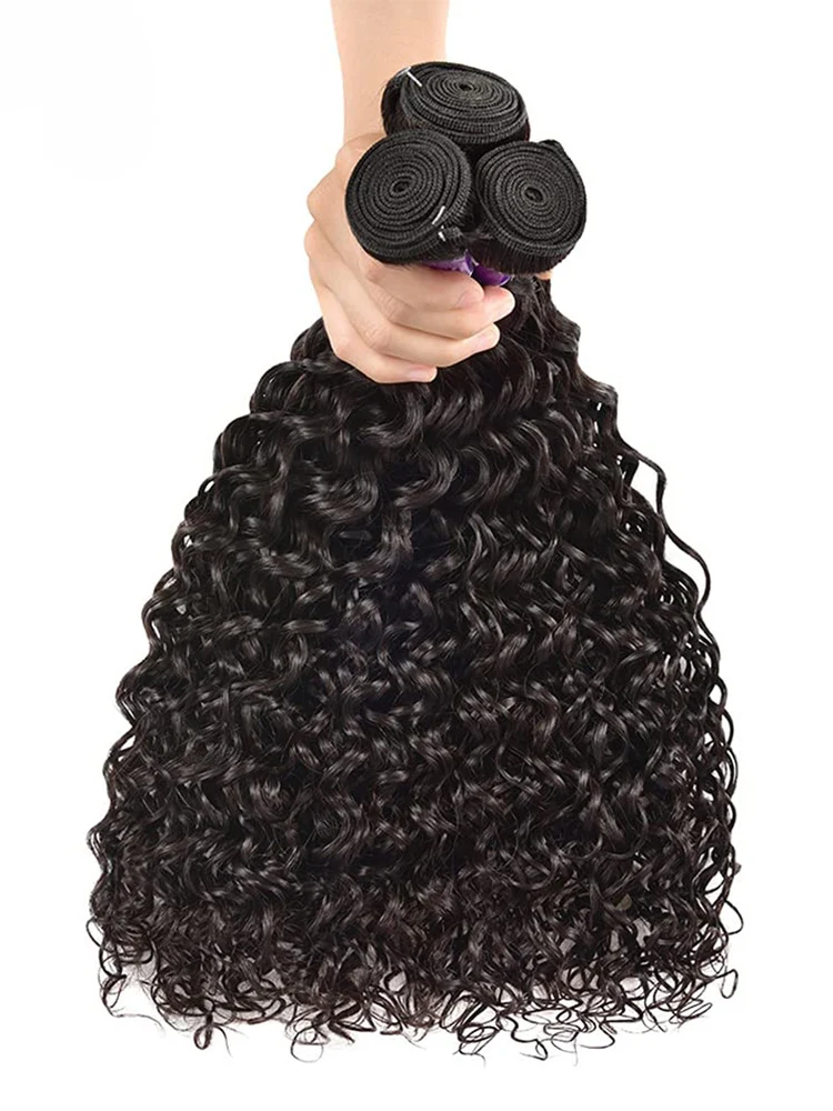 

Water Wave 12A Brazilian Human Hair Bundles Curly Weave 30 Inches Virgin Unprocessed 100% Virgin Hair Extension for Women