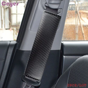 Auto Car-Styling Car Shoulders Pads Case For Corvette C4 C5 C6 C7 Corvette Shirt Carbon Seat Belt Cover Accessories Car Styling