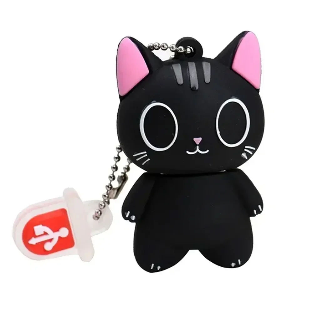 Cartoon USB 2.0 Flash Drive 128GB Cute Animal Penguin Lion 64GB Pen Drives 32GB 16GB pendrive 8G 4G Gifts Key Chain Memory Stick