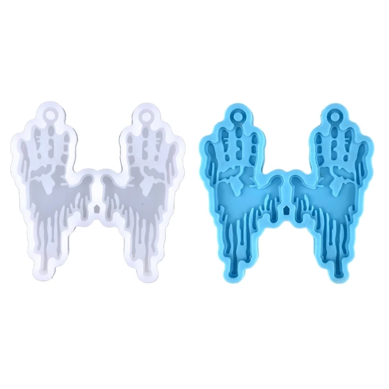 

Halloween Earrings Pendant Mold Resin Mold Bloody Hands Mold for DIY Crafts