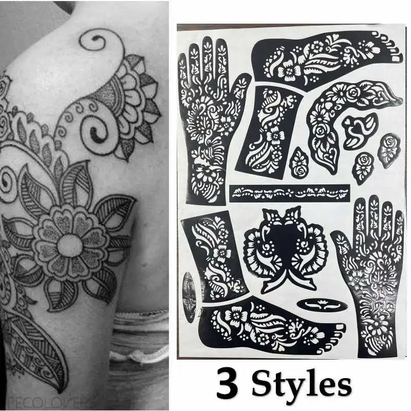 1 шт. трафареты для татуировок на руку ногу |