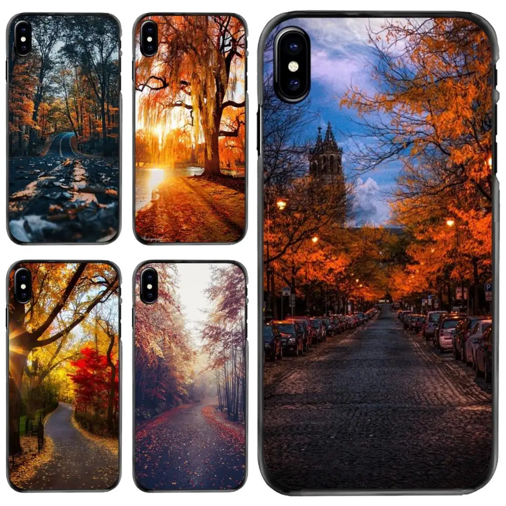 

Autumn Lights For Apple iPhone 11 12 13 14 Pro MAX Mini 5 5S SE 6 6S 7 8 Plus 10 X XR XS Hard Phone Shell Case