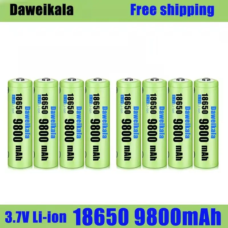 

New 3.7V 18650 9800mAh Rechargeable Battery High Capacity Li-ion Rechargeable Battery For Flashlight Torch headlamp Battery