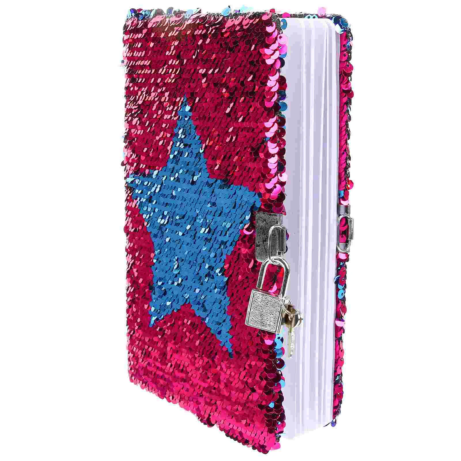 

Notebook Sequins Kids Sequin Diary Journal Lock Student Journals Present Girls Birthday Children Notepad Office