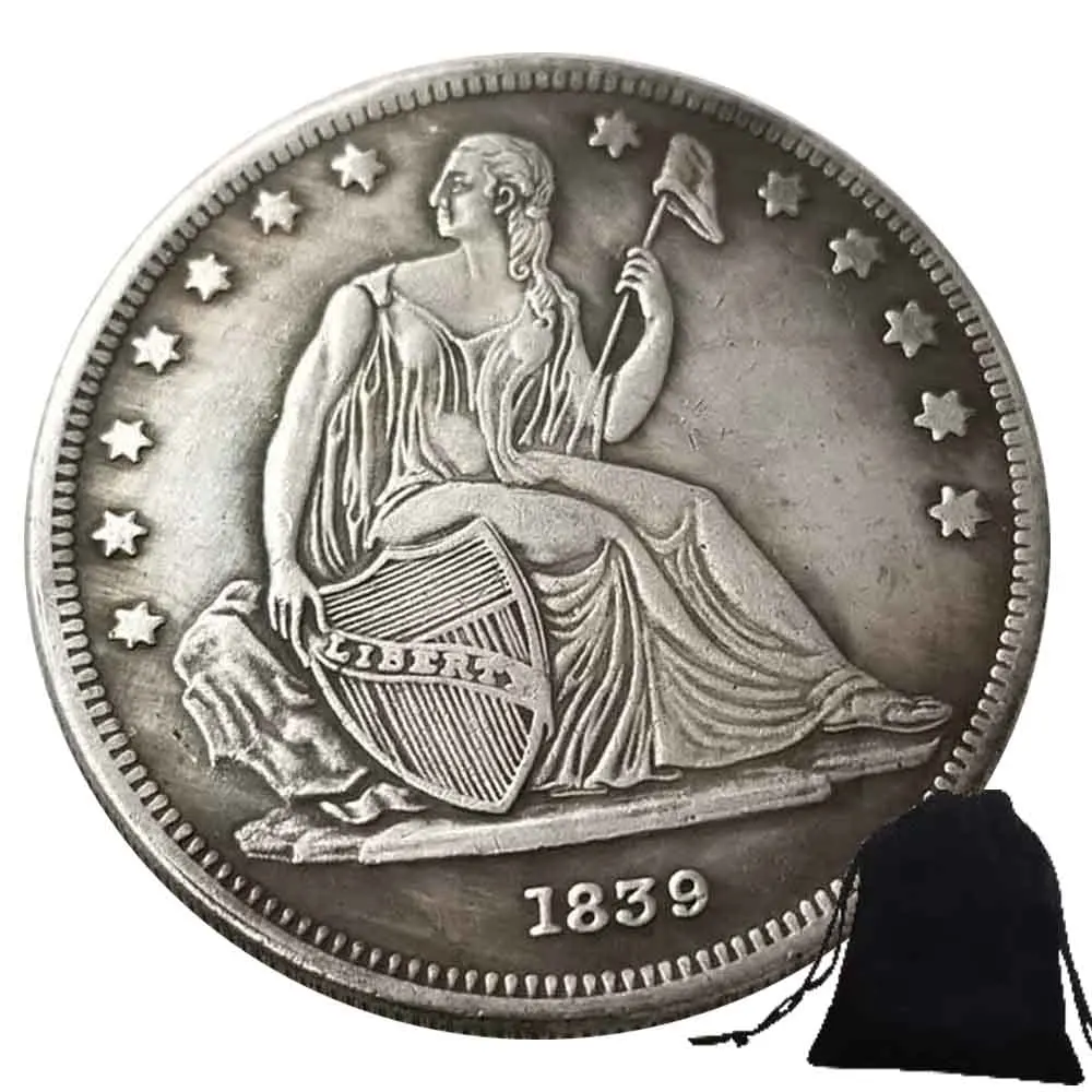 

Памятная серебряная монета "Свобода", 1839 год