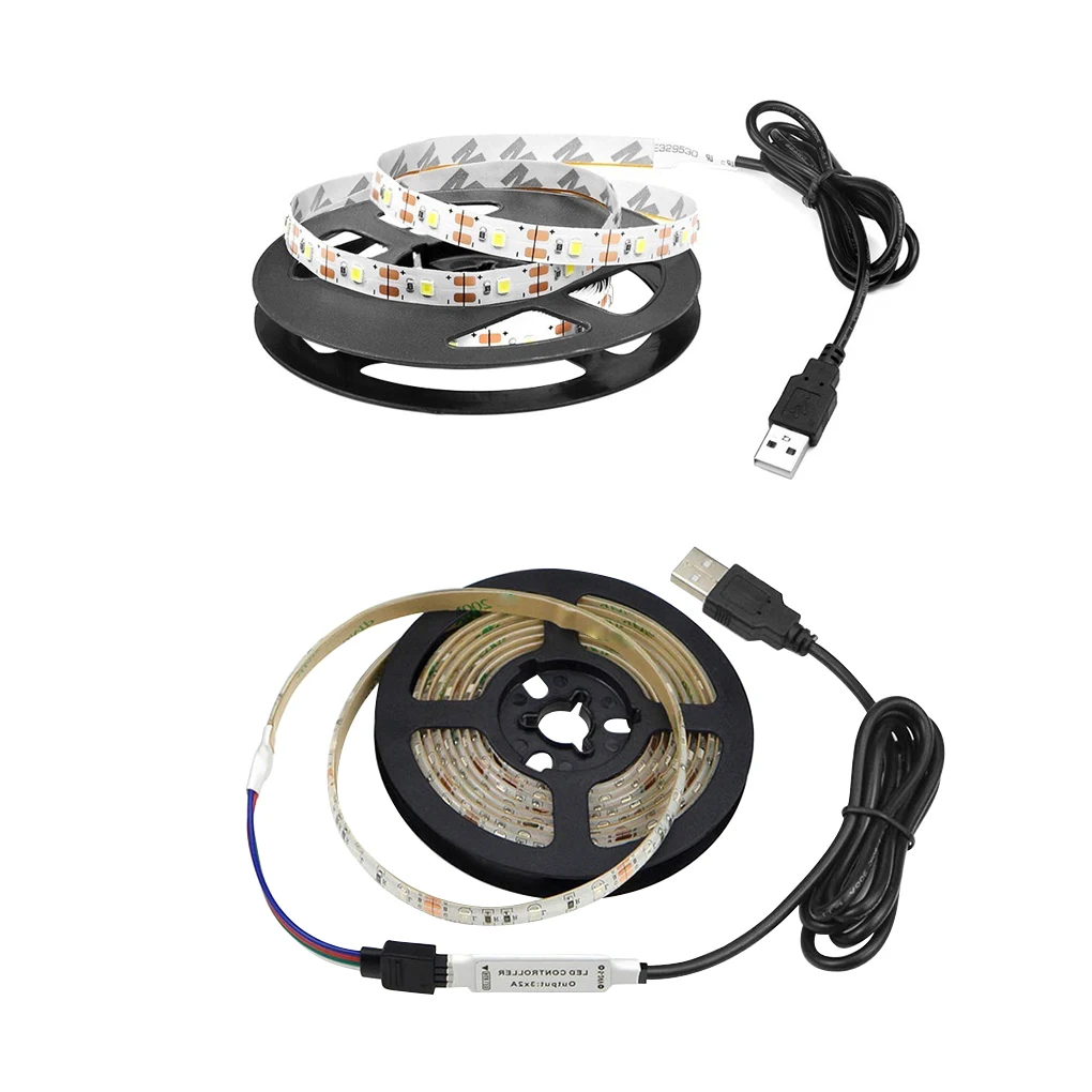 

Светодиодная лента USB, лампа, ремень для телевизора, настольная лампа, задний фон, декорация, белая лампа