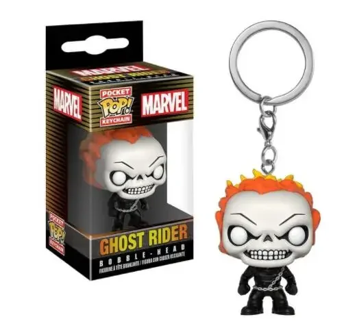 Funko Marvel Ghost Rider Фигурки Брелок Игрушка Виниловая Модель Игрушки для Детей