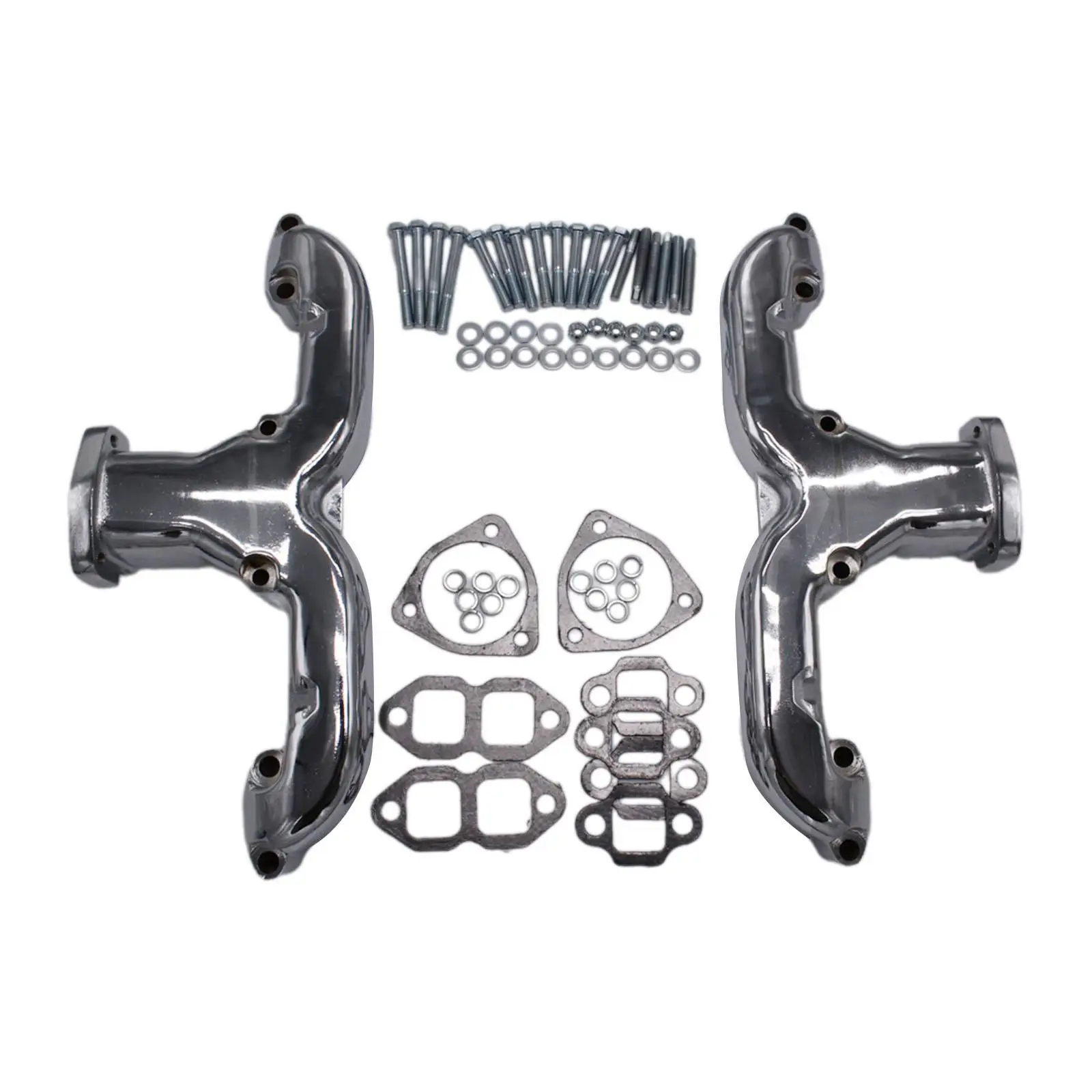 Гладкие выпускные коллекторы с прокладками для Chevy Sbc 283 305 327 350 400