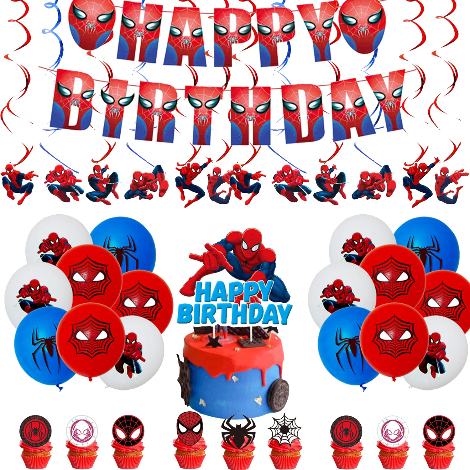 

Набор для украшения торта «Человек-паук»